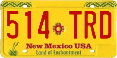 NM license plate 514TRD