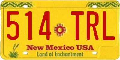 NM license plate 514TRL