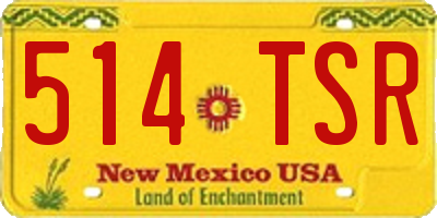 NM license plate 514TSR