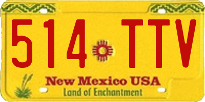NM license plate 514TTV