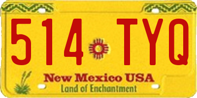 NM license plate 514TYQ