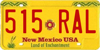 NM license plate 515RAL
