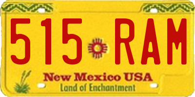 NM license plate 515RAM