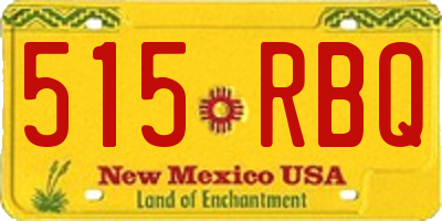 NM license plate 515RBQ