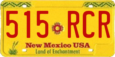 NM license plate 515RCR