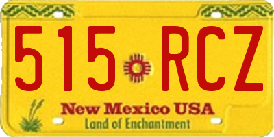 NM license plate 515RCZ