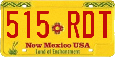 NM license plate 515RDT