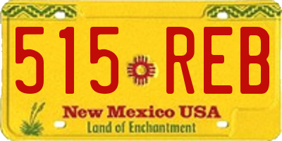 NM license plate 515REB