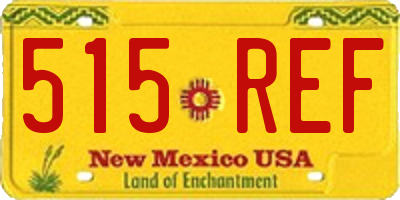 NM license plate 515REF