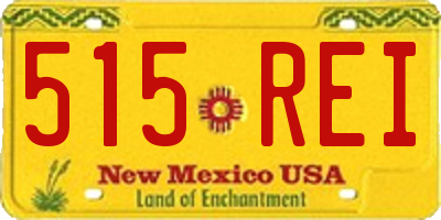 NM license plate 515REI