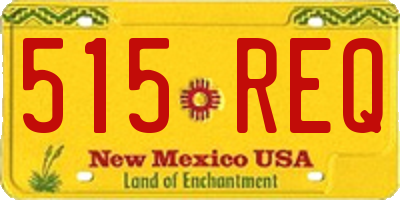 NM license plate 515REQ