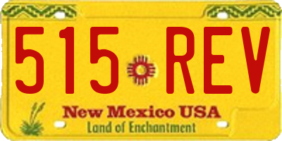 NM license plate 515REV