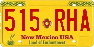 NM license plate 515RHA