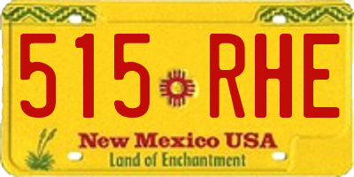 NM license plate 515RHE