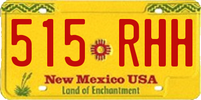 NM license plate 515RHH
