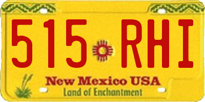 NM license plate 515RHI