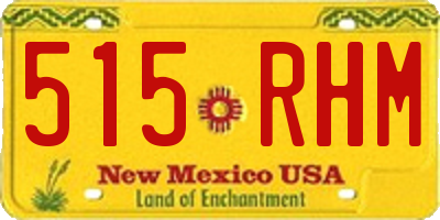 NM license plate 515RHM