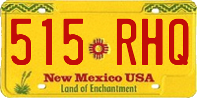 NM license plate 515RHQ