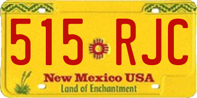 NM license plate 515RJC