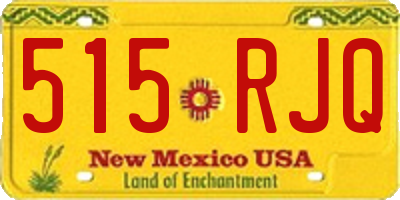 NM license plate 515RJQ