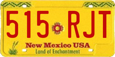 NM license plate 515RJT
