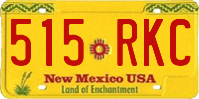 NM license plate 515RKC