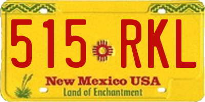 NM license plate 515RKL