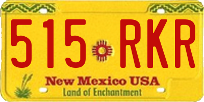 NM license plate 515RKR