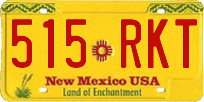NM license plate 515RKT