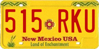 NM license plate 515RKU