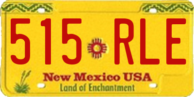 NM license plate 515RLE