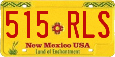 NM license plate 515RLS