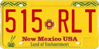 NM license plate 515RLT