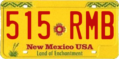 NM license plate 515RMB