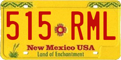NM license plate 515RML