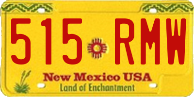 NM license plate 515RMW