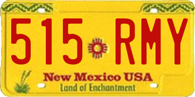 NM license plate 515RMY