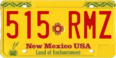 NM license plate 515RMZ