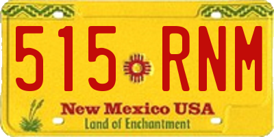 NM license plate 515RNM