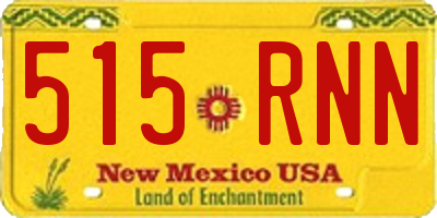 NM license plate 515RNN