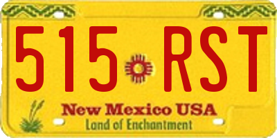 NM license plate 515RST