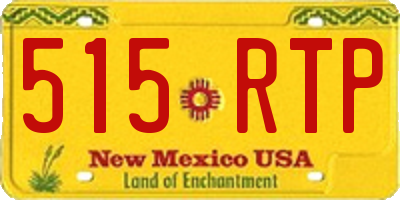 NM license plate 515RTP
