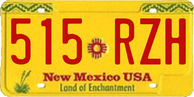NM license plate 515RZH