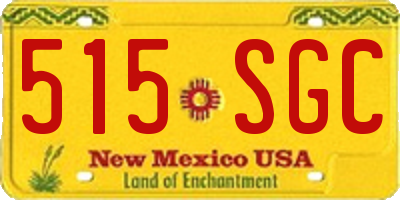 NM license plate 515SGC