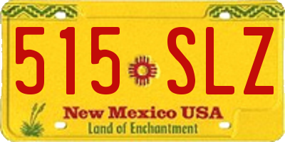 NM license plate 515SLZ