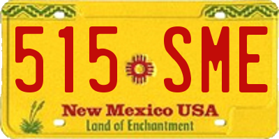 NM license plate 515SME