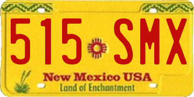 NM license plate 515SMX
