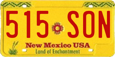 NM license plate 515SON
