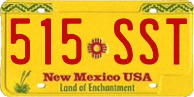 NM license plate 515SST
