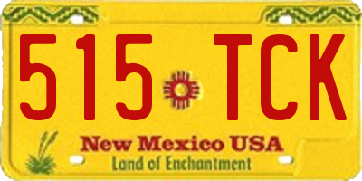 NM license plate 515TCK